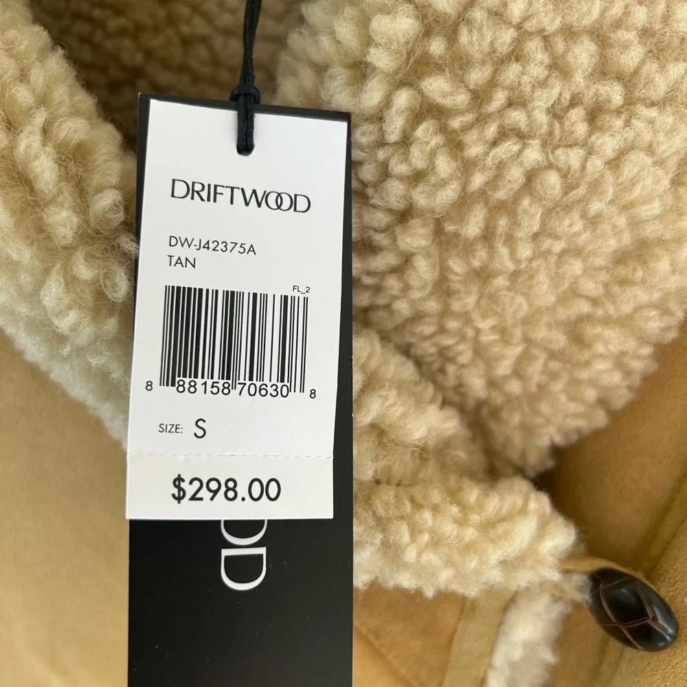 NWT $298 Driftwood Sundance Faux Suede Embroidered Coat S/M - Picture 3 of 8